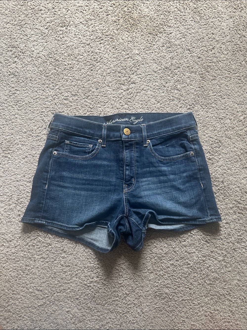 American Eagle Outfitters Indigo Blue Denim Shortie Shorts